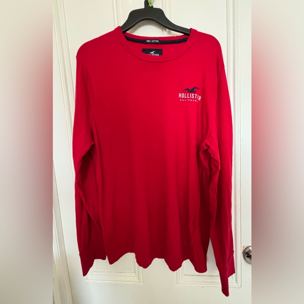Hollister Men Red Long Sleeve